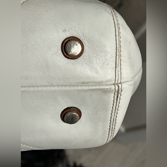 Vintage Coach 9636 Leather Soho Hamptons Satchel brown trim, buckles, tag - Picture 10 of 15